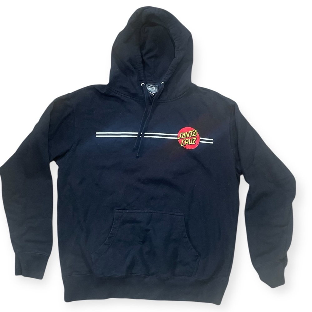 Santa Cruz Skateboards Black Sweater with Minimalist Design
